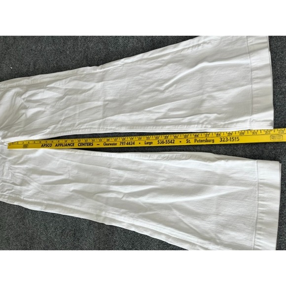 Citizen of Humanity Womens high rise Hutton Stretch wide leg White Denim Size 30 - Picture 11 of 11